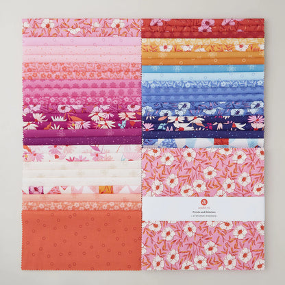 Petals and Stitches - Ohio Star - Coral