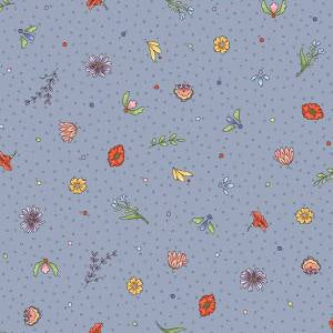 Garden Stroll - Mini Flowers - Grey
