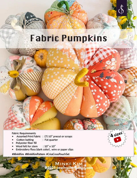 Fabric Pumpkins - Minki Kim