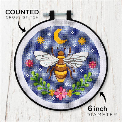 Expressive Bee - cross stitch kit